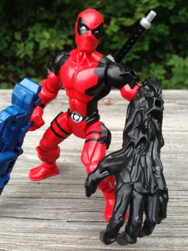 Marvel Masher Deadpool Figure with Venom Symbiote Mash Up Arm Attached
