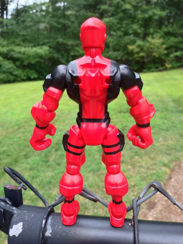 Back of Deadpool Marvel Super Hero Mashers Action Figure