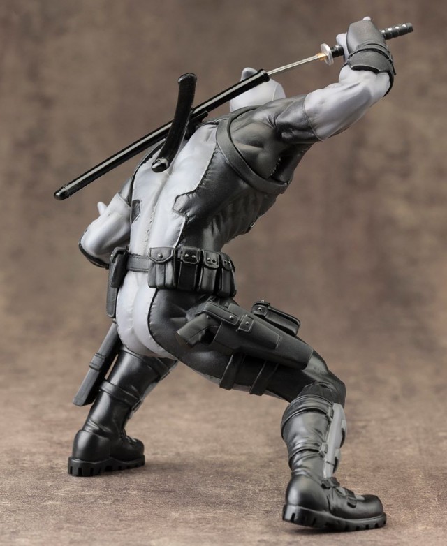 Back of Kotobukiya Deadpool X-Force Variant Statue ARTFX+