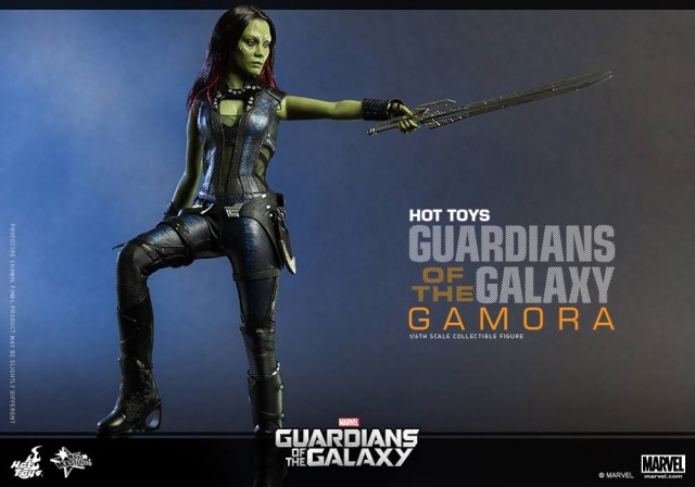 Gamora Hot Toys Guardians of the Galaxy Sixth Scale Figure Wielding Sword