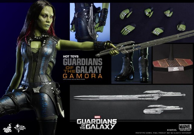 Guardians of the Galaxy Hot Toys Gamora Figure Accessories