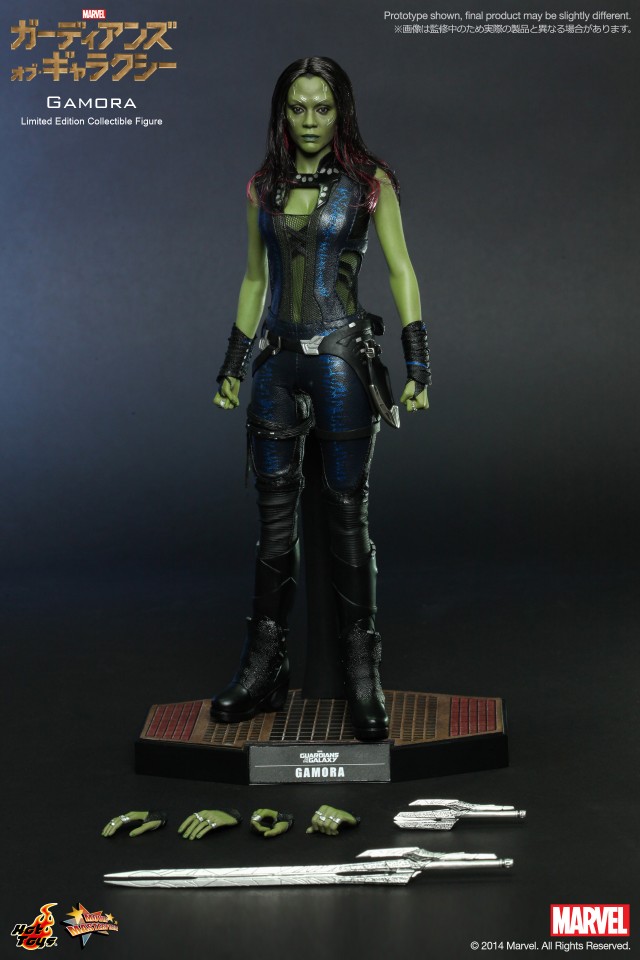 Hot Toys Guardians of the Galaxy Gamora Sixth Scale Figure with Stand and Accessories