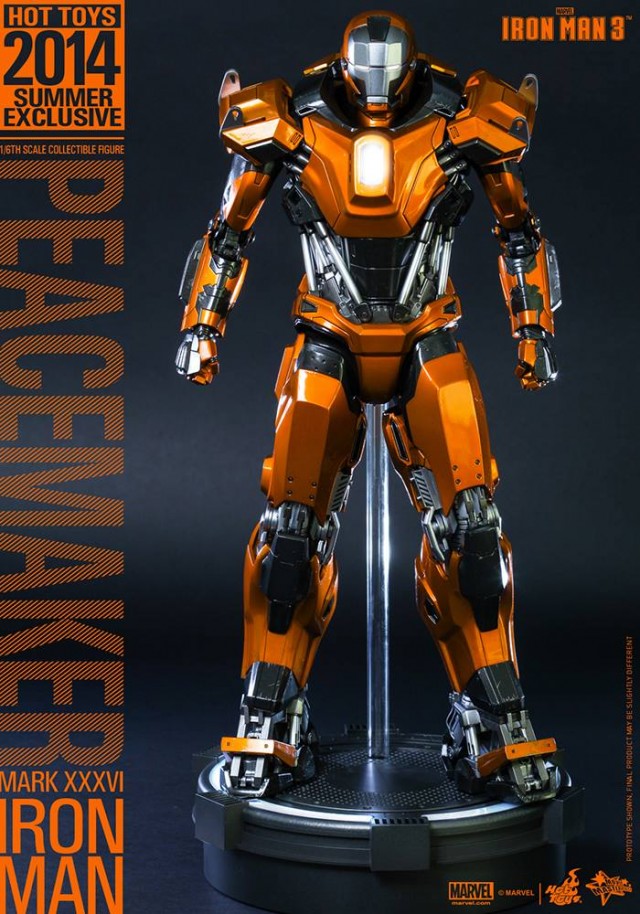 Iron Man 3 Hot Toys Peacemaker Iron Man Mark 36 Sixth Scale Figure