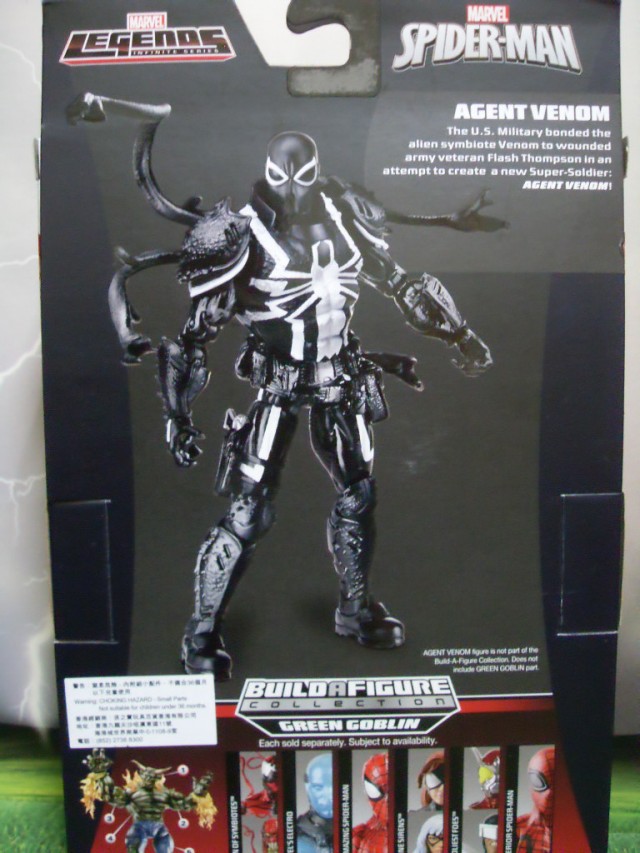 Marvel Legends Agent Venom Packaging Back