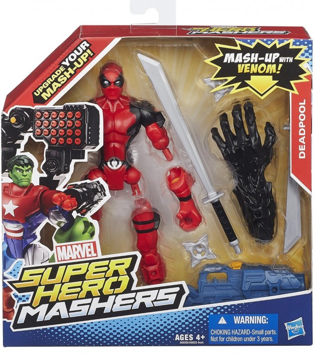 Marvel Super Hero Mashers Deadpool Figure Packaged in Box