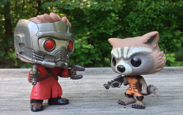 Rocket Raccoon vs. Star-Lord Funko POP! Vinyls Scale Photo