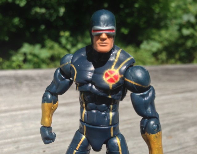 Close-Up of 4" Hasbro Marvel Infinite Series Astonishing Cyclops Figure