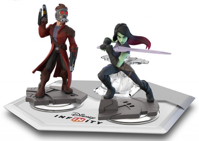 Disney Infinity Star-Lord and Gamora Figures Guardians of the Galaxy Playset
