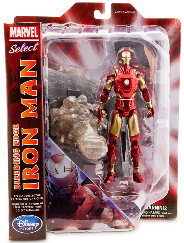 Marvel Select Bleeding Edge Iron Man Figure Packaged