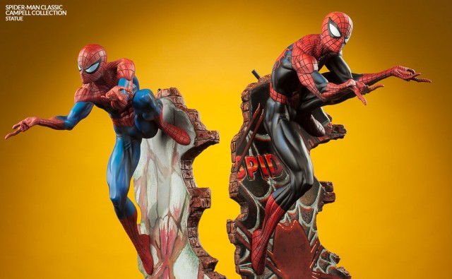 Sideshow J. Scott Campbell Spider-Man Statues Comparison