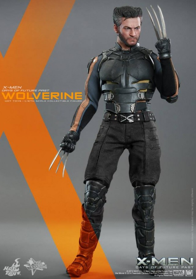 X-Men Days of Future Past Hot Toys Wolverine MMS 264 Figure Claws Extended