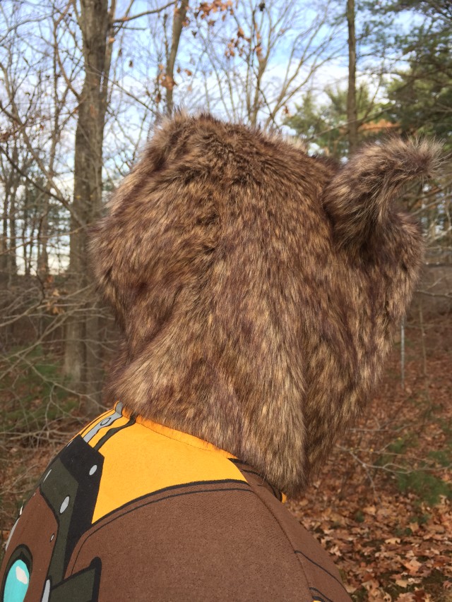 Rocket Raccoon Hoodie Hood Close-Up