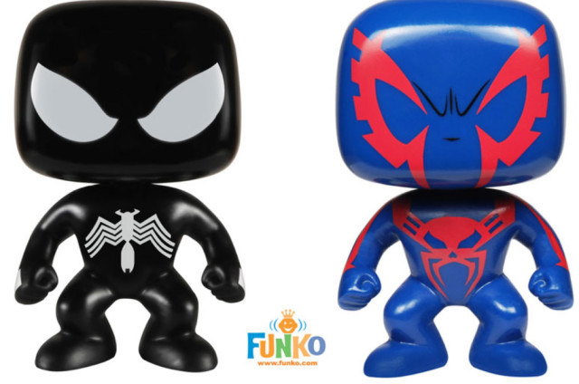 Funko POP Vinyls Black Suit Spider-Man and Spider-Man 2099