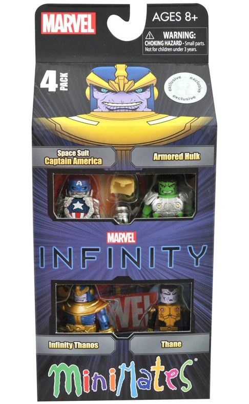 Marvel Minimates Infinity Box Set Thanos Thane Armored Hulk Space Captain America