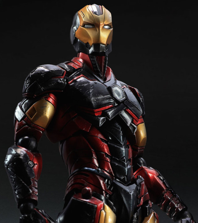 Close-Up of Marvel Play Arts Kai Iron Man Variant Figure