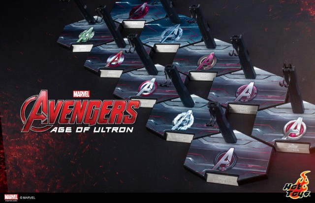 Hot Toys Avengers Age of Ultron Figures Lineup Display Base Stands