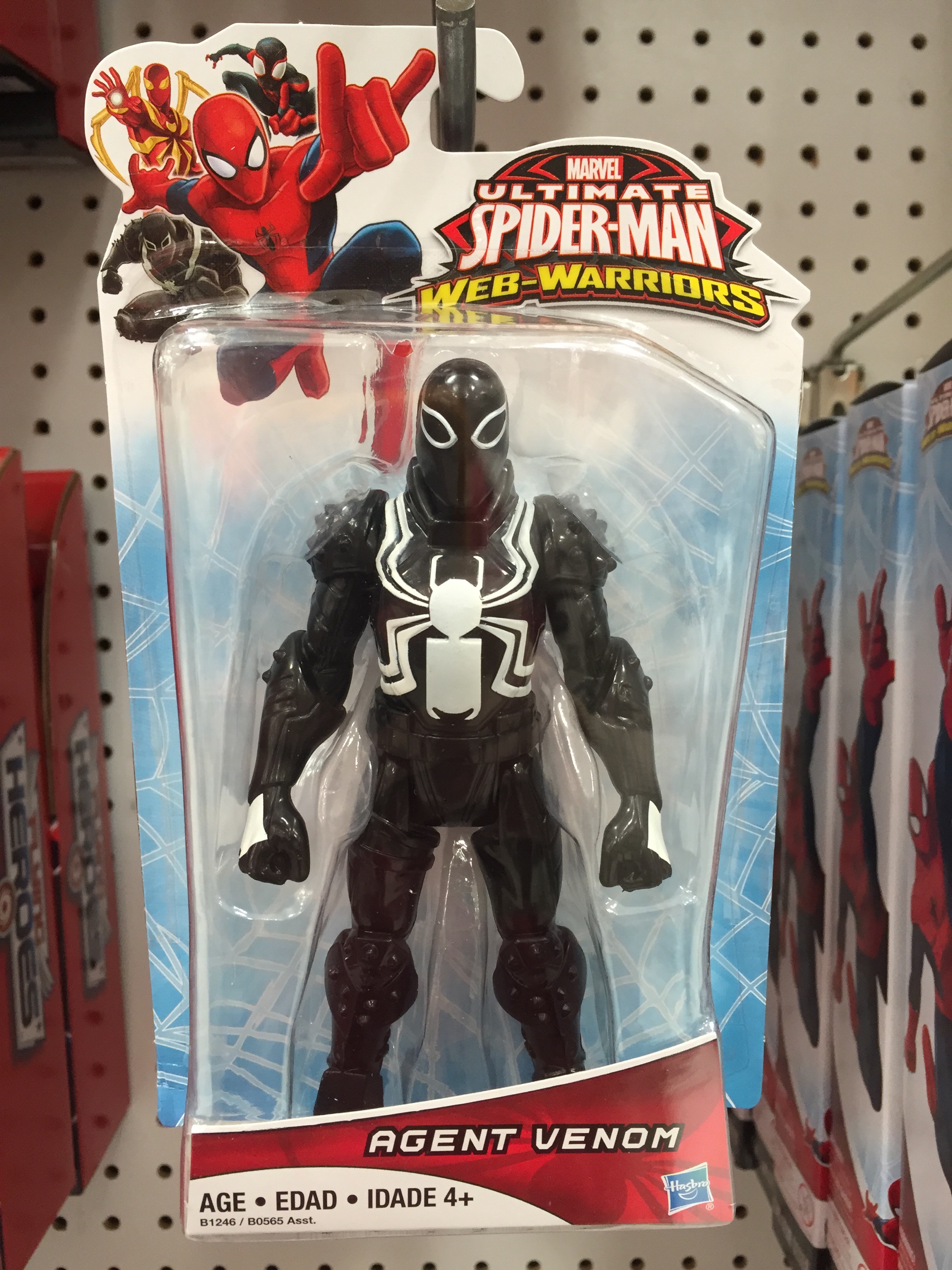Hasbro B1254 MOC Age 4 Marvel Ultimate Spider-Man Web Warriors Agent Venom 