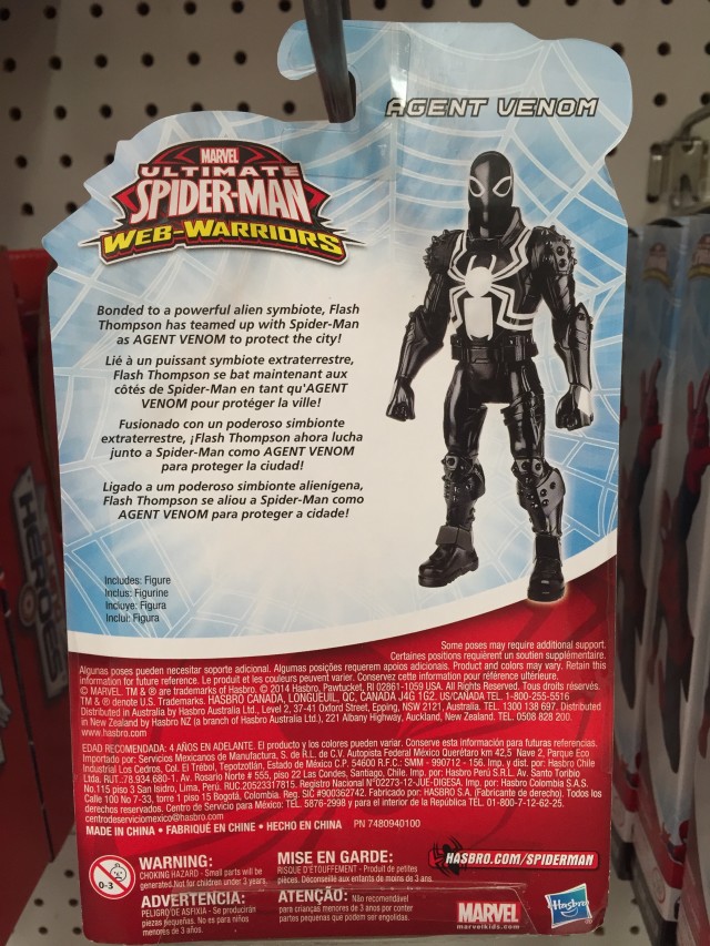 Hasbro 2015 Ultimate Spider-Man Agent Venom Action Figure Packaged