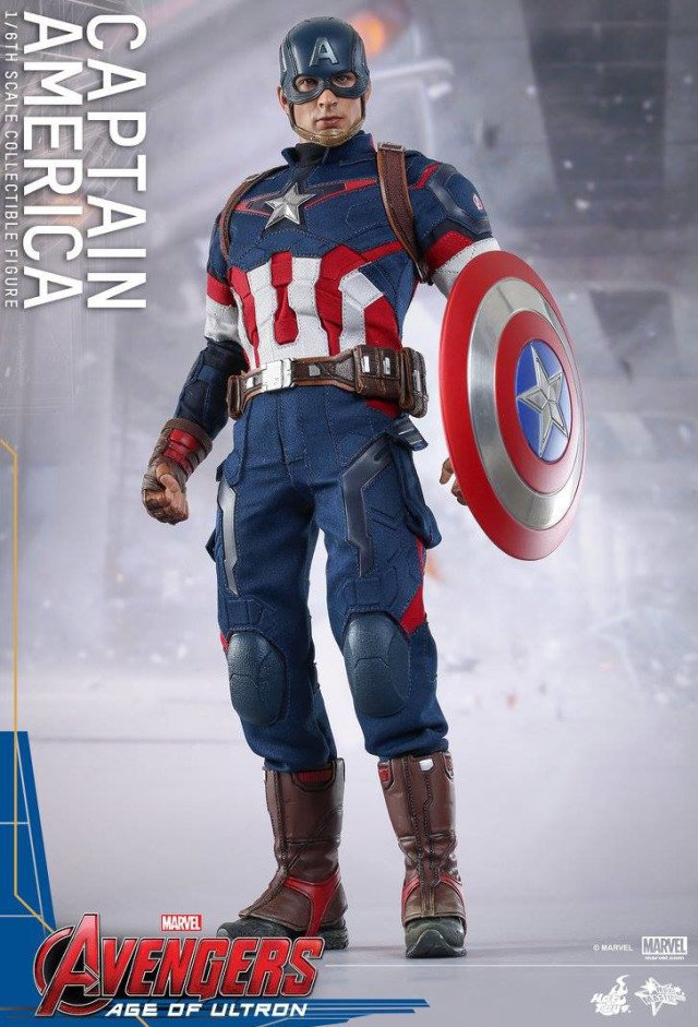 MMS 281 Hot Toys Avengers Age of Ultron Captain America Sixth Scale Figure