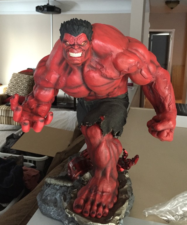 Red Hulk Premium Format Figure Released Sideshow Collectibles 2015