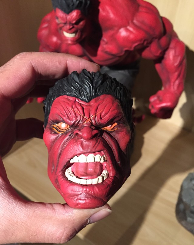 Sideshow Collectibles Exclusive Red Hulk Premium Format Figure Alternate Head