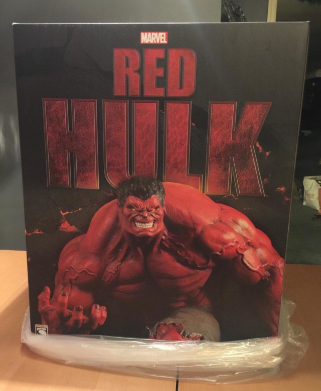 Sideshow Red Hulk Premium Format Figure Box