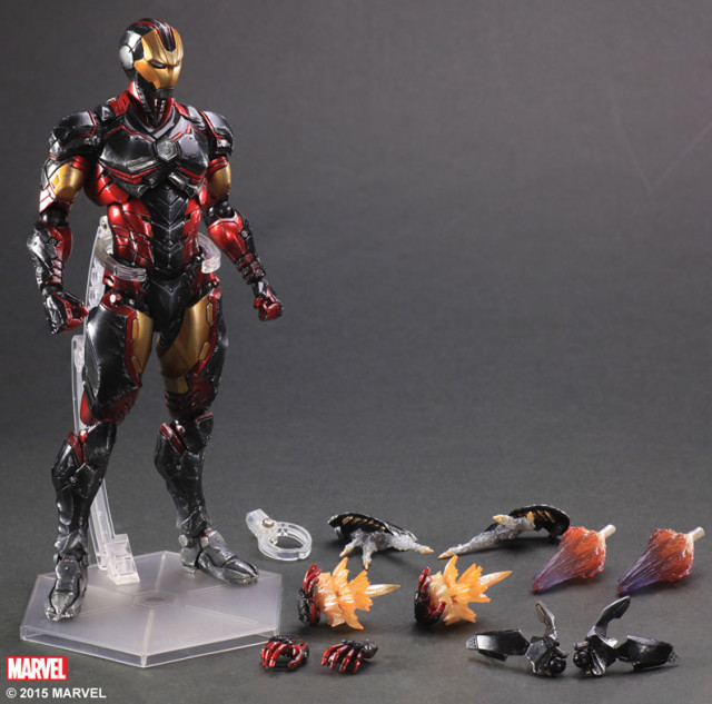 Square-Enix Play Arts Kai Iron Man Figure and Accessories