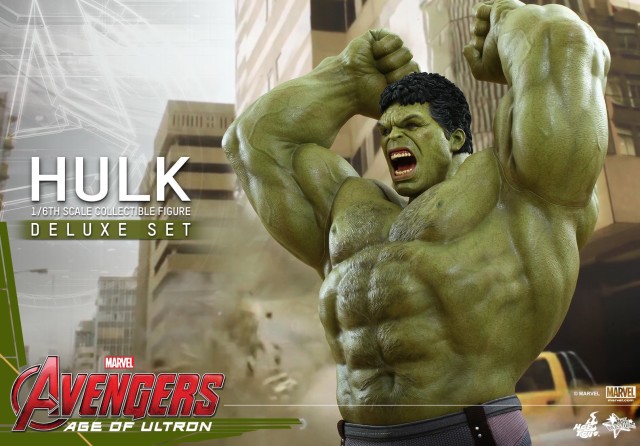 Avengers Age of Ultron Hulk Hot Toys Deluxe Set Hulk Smash Upper Torso