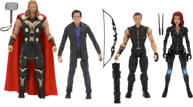 Avengers Marvel Legends Amazon Exclusive 4 Pack Thor Black Widow Banner Hawkeye