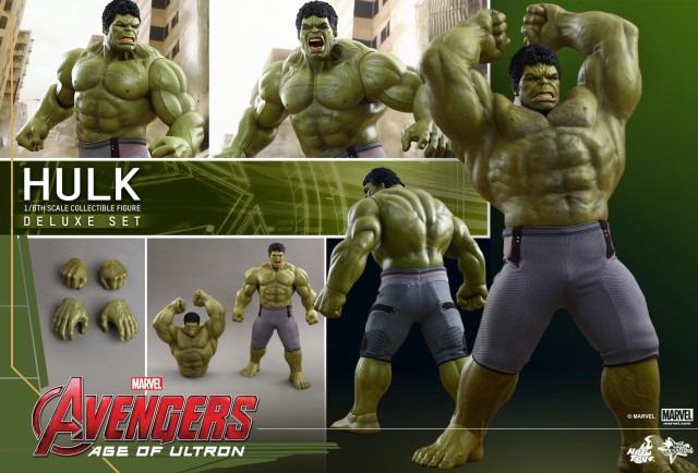Hot Toys Avengers Age of Ultron Hulk Deluxe Set with Accessories