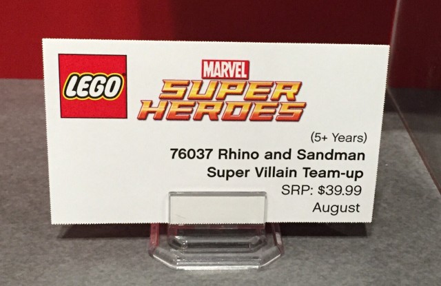 76037 LEGO Superheroes Placard Rhino and Sandman Team-up