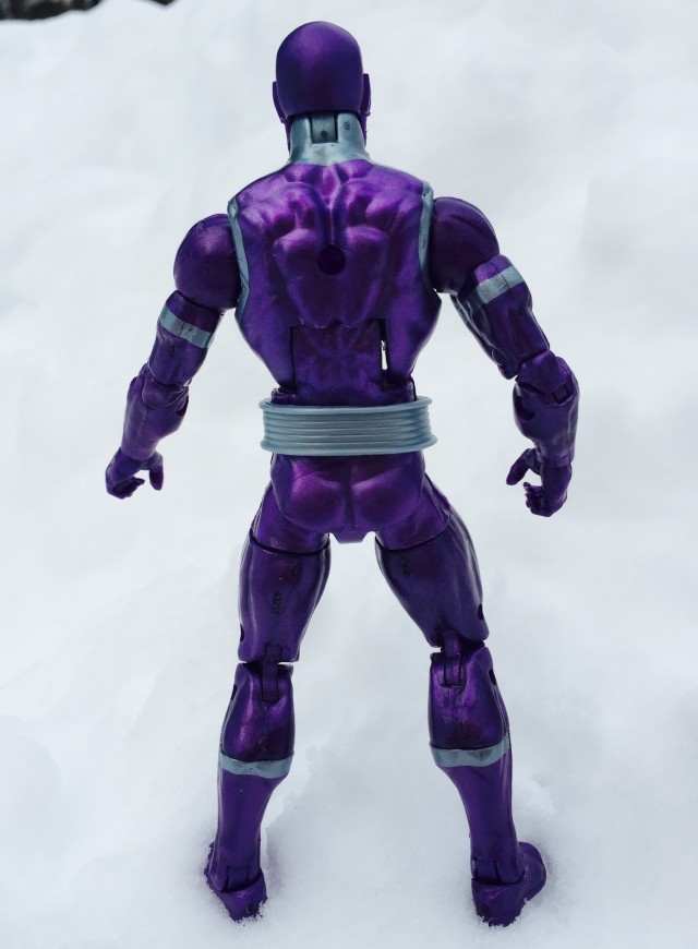 Back of Marvel Legends 6" Machine Man Action Figure