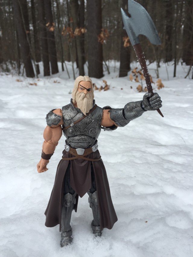 King Thor Marvel Legends Build-A-Figure Holding Up Axe