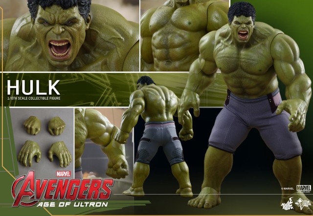 MMS286 Hulk Hot Toys Avengers Age of Ultron Figure and Accessories