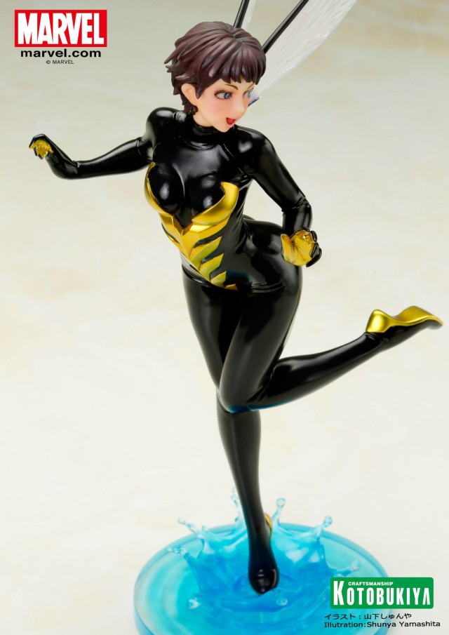 Marvel Kotobukiya Bishoujo Wasp Statue Overhead View