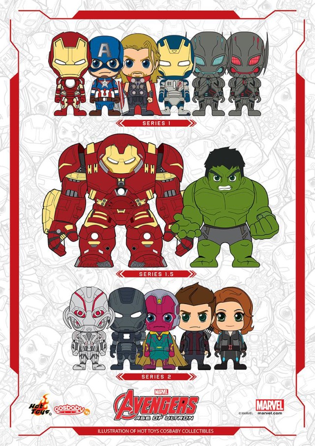 Hot Toys Avengers Age of Ultron Cosbaby Series 2 and 1.5