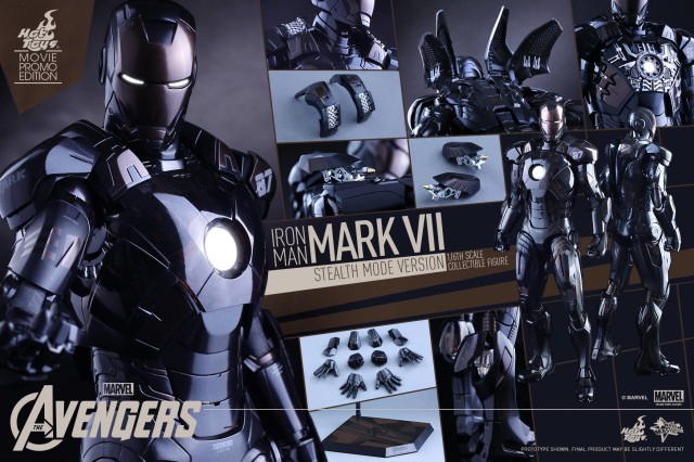 Hot Toys Iron Man Stealth Version Figure and Accessories