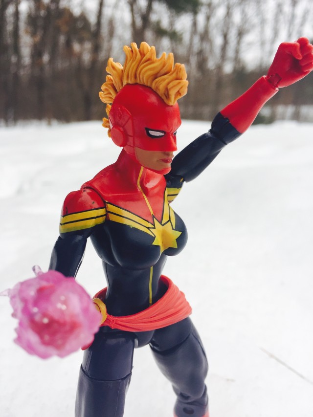 Marvel Legends Captain Marvel Figure with Pink Effects Piece on Hand