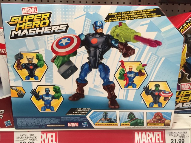 Box Back Ultimate Avengers Marvel Mashers Set