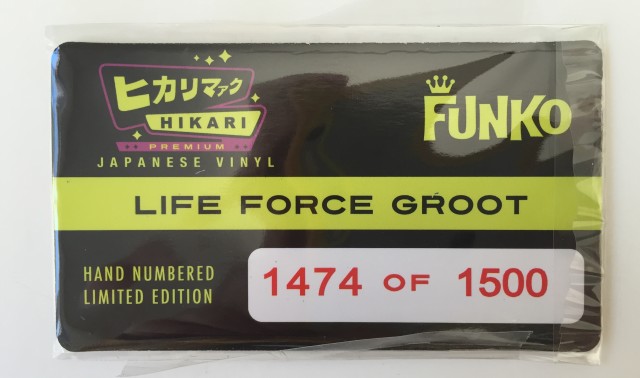 Life Force Groot Hikari LE 1500 Collector Card