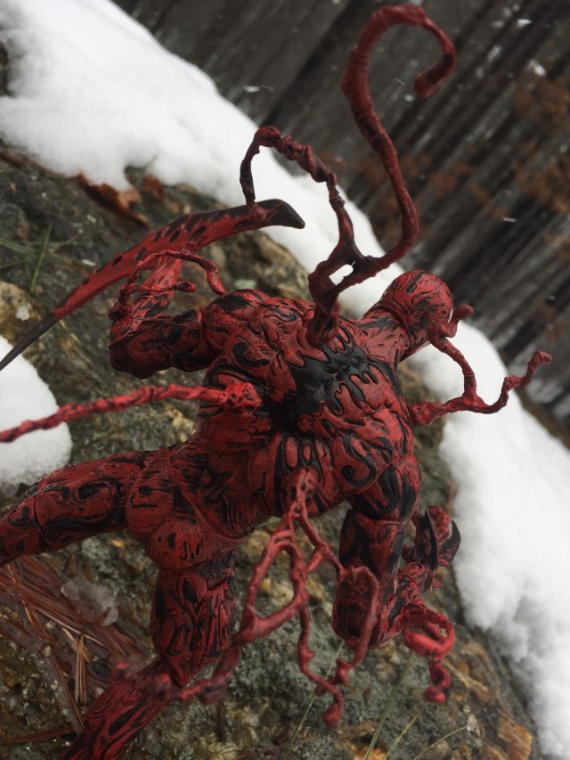 Tendrils on Back of Carnage Marvel Select Figure's Back