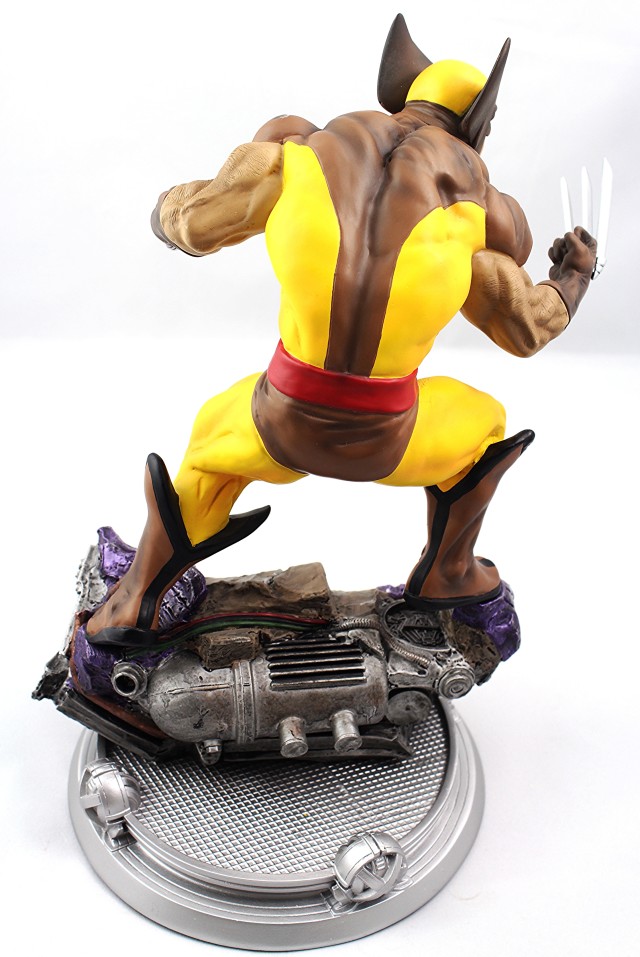 Back of Kotobukiya Wolverine Brown Costume Danger Room Sessions Statue