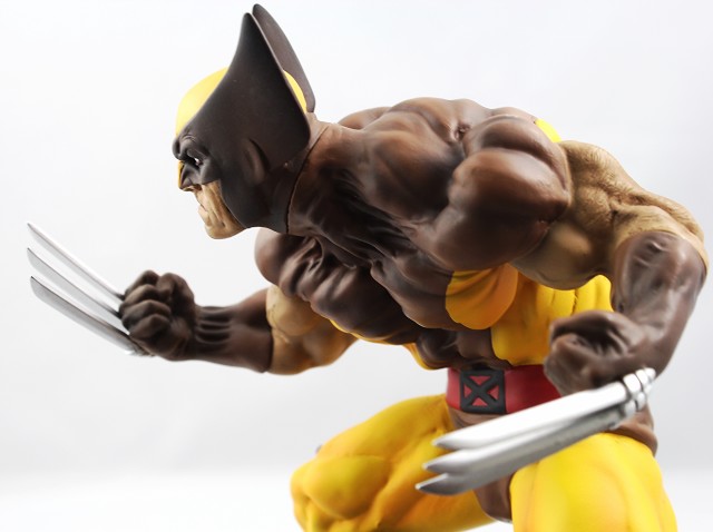 Erick Sosa Brown Costume Wolverine Statue Close-Up