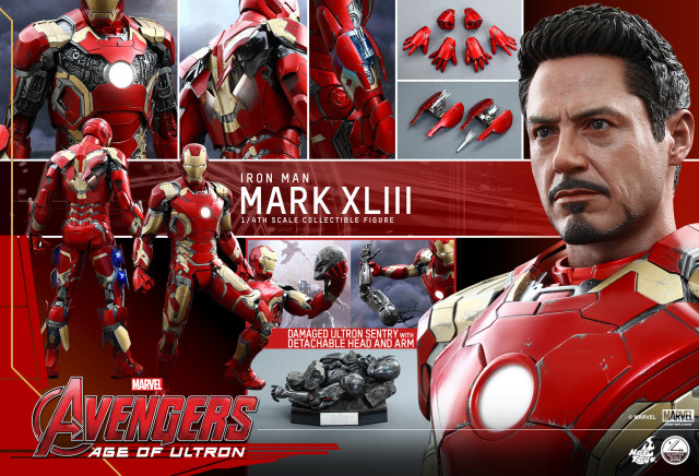 Hot Toys Iron Man Mark 43 Quarter Scale Figure and Accessories