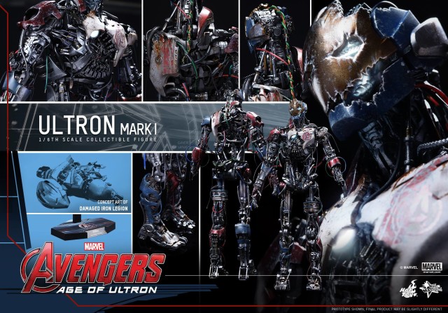 Hot Toys Ultron Mark 1 Figure And Accessories