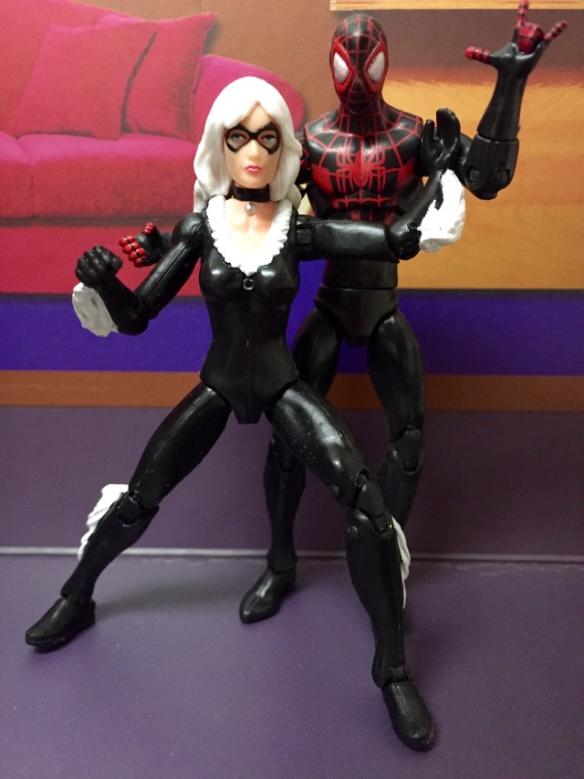 Marvel Infinite Series Black Cat & Miles Morales Figures