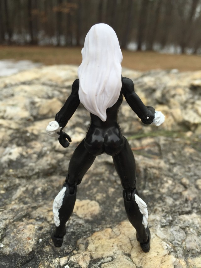 Back of Hasbro 4" Black Cat Action Figure