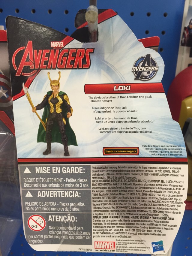 Loki Avengers Age of Ultron All-Stars Card Back