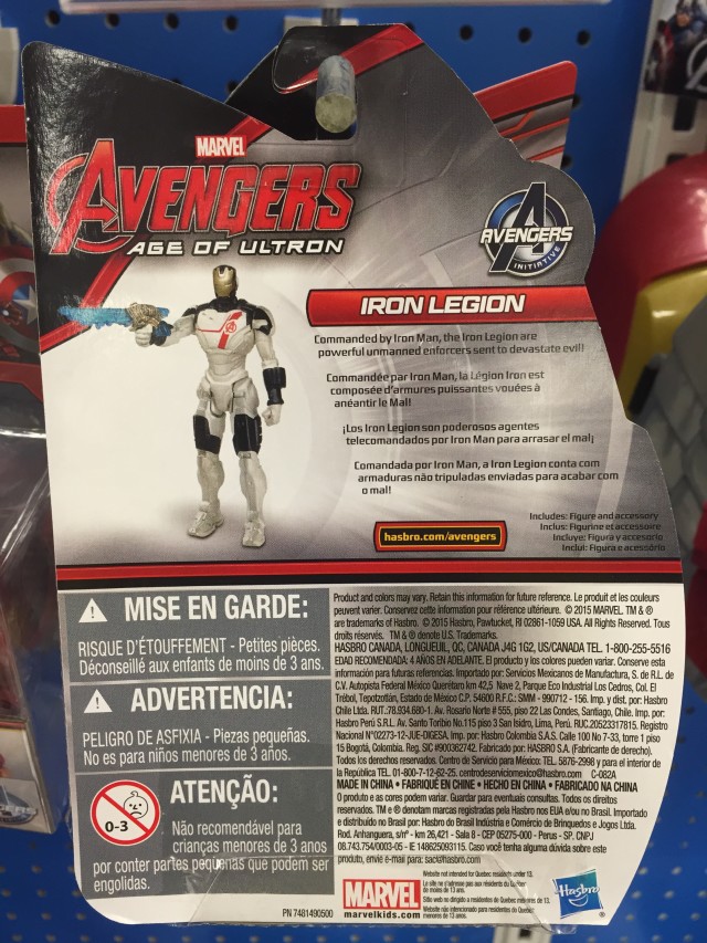 4" Iron Legion Marvel Universe Hasbro Figure Packaging