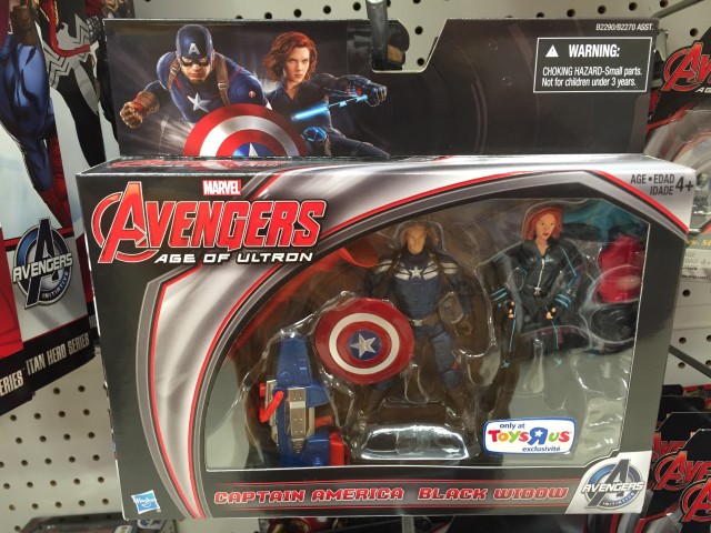 TRU Exclusive Hasbro Age of Ultron Black Widow Captain America Action Figures